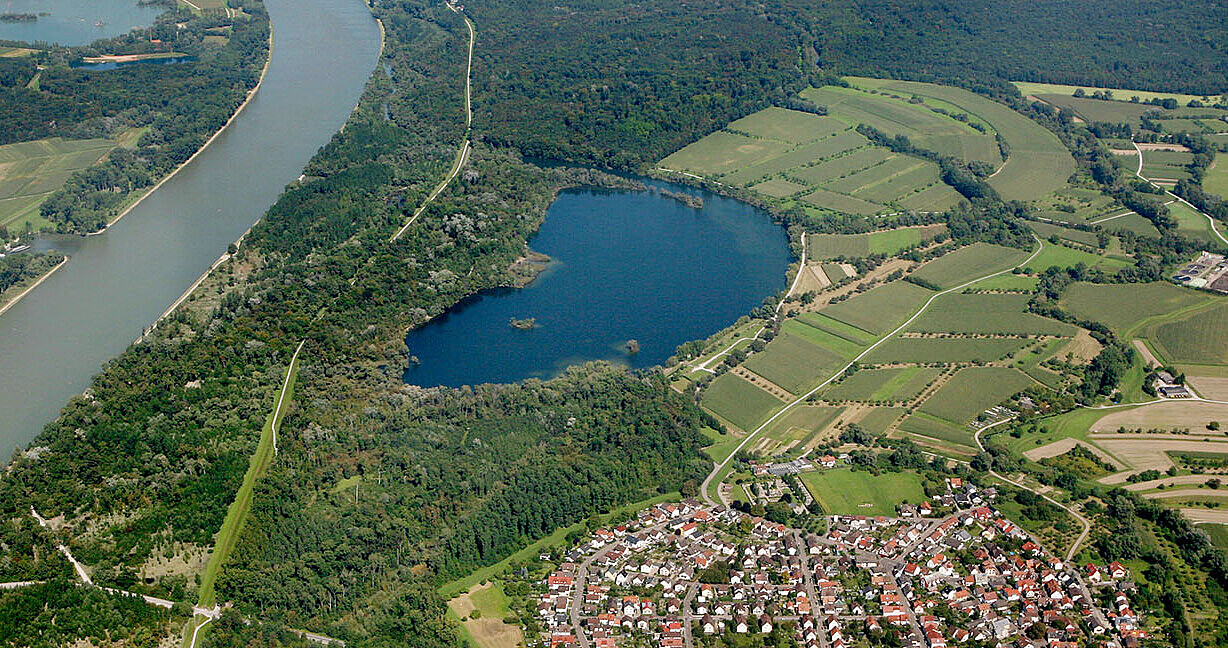 Luftbild vom Polder