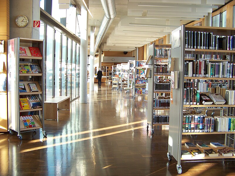 Erwachsenenbereich der Bücherei Mediothek Dußlingen 