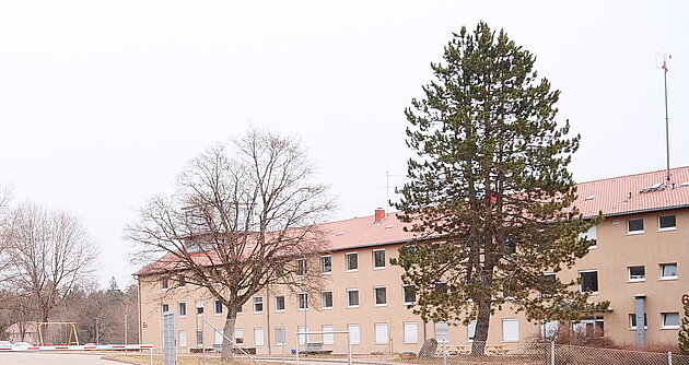 Gebäude des Ankunftszentrums Meßstetten