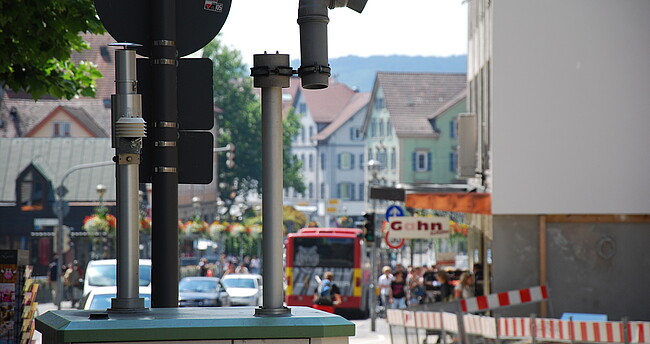 Luftreinhaltung Messstelle in Tübingen